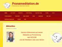 Tablet Screenshot of pranameditation.de